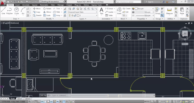 Select tool in autocad